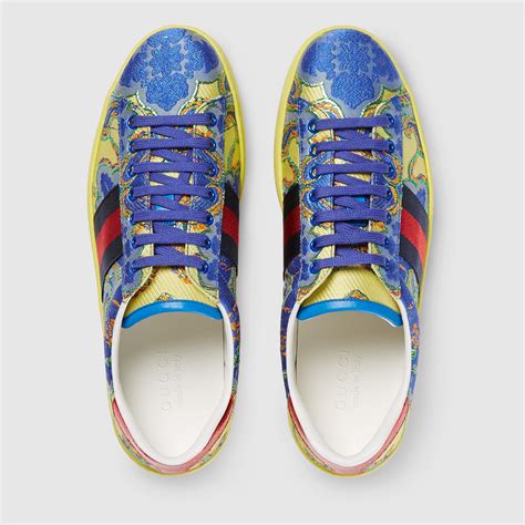 gucci ace floral sneakers|gucci ace low top sneakers.